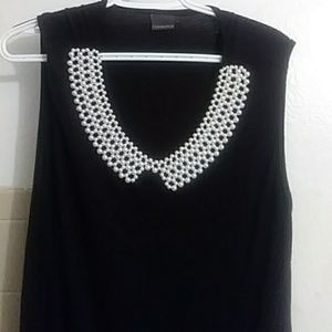 Ladies top with white beads